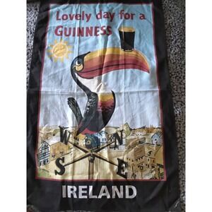 Guinness Tea Towel Lovely Day For A Guinness Toucan Ireland Cotton Bar Towel